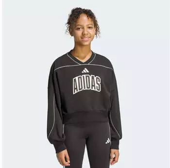 Adidas Stadium Sweatshirt Loose Fit (KB7029) hellbeige/schwarz/wei&szlig;
