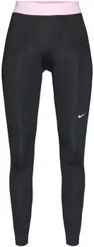 Nike NP 365 7/8 Sporthose Skinny High Waist rosa/schwarz/wei&szlig;