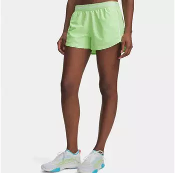 Under Armour Tech Play Up Shorts Regular Fit (1389882) lumos lime/wei&szlig;/reflektierend