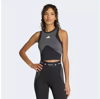 Adidas Techfit Workout Color Block Tank Top (JY6373) black/carbon