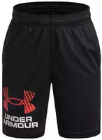 UNDER ARMOUR Tech Logo Shorts Jungen 006 - black/venom red L (149-160 cm)