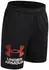 Under Armour Jungen Short Tech Logo Short 1383333-006 Black/Venom Red