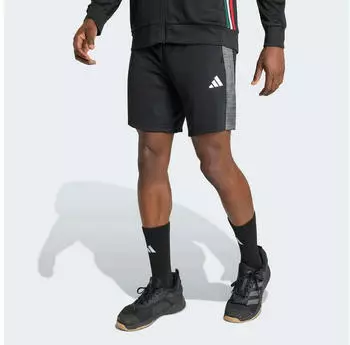 Adidas Workout Essentials All-Set 3-Stripes Knit Short (82700839) graumeliert/schwarz