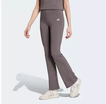 Adidas Essentials Small Logo Flared Leggings (KVC34) grey strata/white