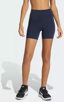 Adidas 3-Stripes Studio All Me Booty Short Leggings (KV4681) legend ink