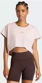 Adidas Power Workout Cropped Boxy 3-Stripes Tank (KE8052) ice purple/beige