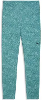 Puma Train All Day Essential Pebble Allover Print High-Waist 7/8 Leggings (528034) baltic sea blue