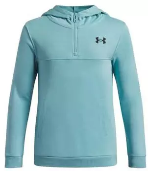 Under Armour Rival LW 1/4 Zip Hoodie (6009316) blue haze/schwarz