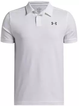 Under Armour Kids' Kurzarm Performance Polo Shirt Regular Fit (6009816-100) white/castlerock