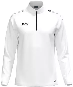 JAKO Ziptop One Langarmshirt (8600) wei&szlig;