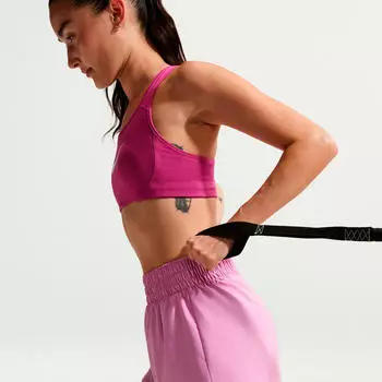 Nike One Training Dri-FIT High Waisted 3 Inch 2 in 1 Shorts (DX6016) lt magenta/white