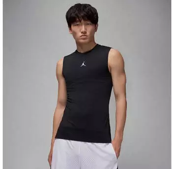 Nike M J DF SPRT SL COMP Top Funktionstank (HV4101-010) schwarz/wei&szlig;