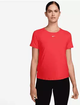 Nike One Classic Dri-FIT Kurzarm-Oberteil Damen (FN2798) lt crimson/white