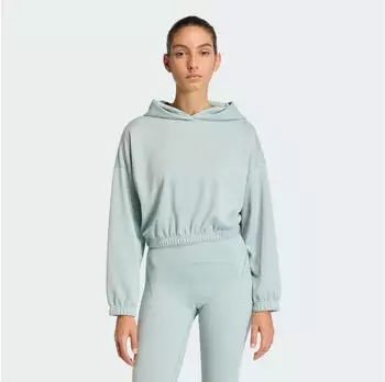 Adidas Yoga Cover-Up Top mit Kapuze, Lockere Passform mint