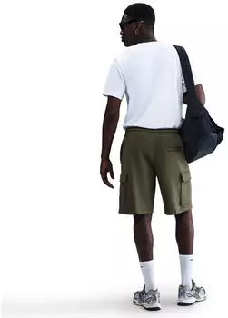 Nike M NK Club BB Cargo Short Fleece Regular Fit (FN3525-222) medium olive/medium olive/white