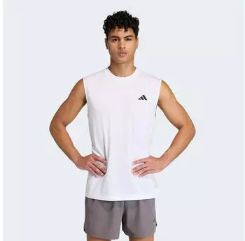 Adidas Train Essentials Feelready &auml;rmelloses Training T-Shirt (KD5424) wei&szlig;
