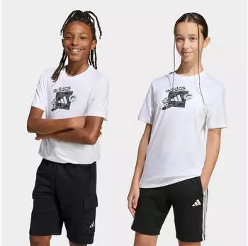 Adidas J Camo Train T T-Shirt (37465819) wei&szlig;