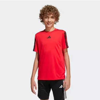 Adidas Essentials 3 Stripes Sleeve T-Shirt (JJ1034) pure ruby/schwarz