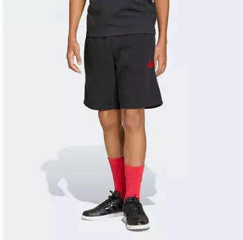 Adidas French Terry Slogan Shorts (KG5192) schwarz/pure ruby