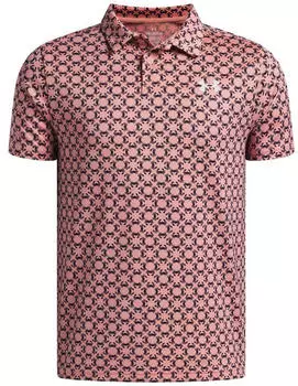 Under Armour Kinder Polo Shirt Matchplay Printed 6009817-603 Posh Pink/Midnight Navy/White