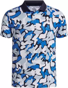 Under Armour Matchplay Printed Poloshirt (1377349) midnight navy/atlantis blue