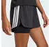 Adidas Pacer Training 3-Stripes Woven High-Rise Shorts (ZS099) black