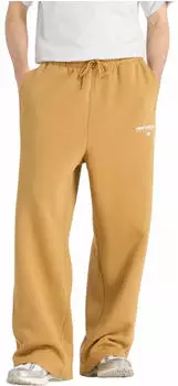 New Balance Linear Graphic Fleece Pant Trainingshose safran/weiß