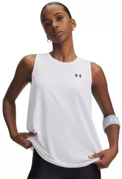 Under Armour Tech Tank Solid Tanktop (1383655-100) wei&szlig;/schwarz