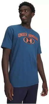 Under Armour UA M 60/40s Armor Globe SS T-Shirt (6012778) wham blue/venom red