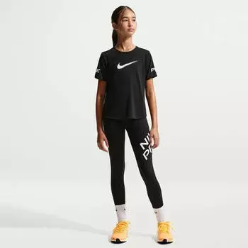 Nike Pro Dri-FIT Kurzarm Trainingsshirt (IF1777-010) schwarz/wei&szlig;