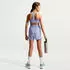 Nike One Dri-FIT High Waisted Woven Training Shorts (DX4967) light thistle/white