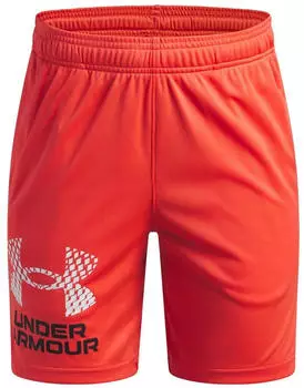 Under Armour Boys' UA Tech Logo Shorts (1383333) venom red/white