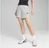 Puma ESS Small No. 1 Logo 5'' High-Waist Shorts Damen (682440) light gray heather/schwarz