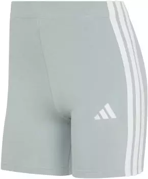 Adidas Essentials 3-Stripes High-Waisted Biker Shorts Kurze Tights, Slim Fit (KC5190) wosa/white