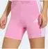 Adidas Essentials 3-Stripes High-Waisted Biker Shorts Kurze Leggings, Slim Fit (KT1625) st tropic bloom/weiß