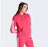 Adidas Woman Essentials 3-Stripes French Terry Regular Hoodie himbeer/weiß