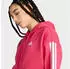 Adidas Woman Essentials 3-Stripes French Terry Regular Hoodie himbeer/weiß