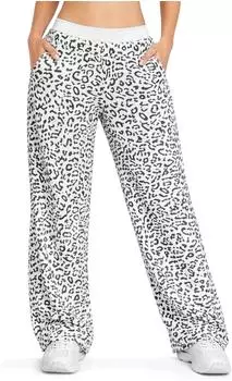 Smilodox Leora Sweatpants Oversize Fit (26640-C2) weiß leo