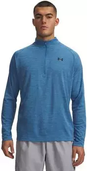 Under Armour Tech Textured Half Zip Sweatshirt (1382797-430) aegean blue/schwarz