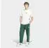 Adidas Essentials 3-Stripes Fleece Tapered Cuffed Pants (KY4129) collegiate green/off white