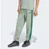 Adidas Essentials 3-Stripes Fleece Tapered Cuffed Jogginghose (KY4136) silver green/collegiate green