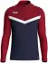 JAKO Iconic Ziptop Langarmshirt (8624) marineblau/chili rot
