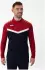 JAKO Iconic Ziptop Langarmshirt (8624) marineblau/chili rot