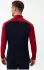 JAKO Iconic Ziptop Langarmshirt (8624) marineblau/chili rot