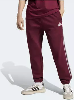 Adidas Essentials Fleece Tapered Cuff 3-Stripes Hose (KY4134) team maroon 2/slate