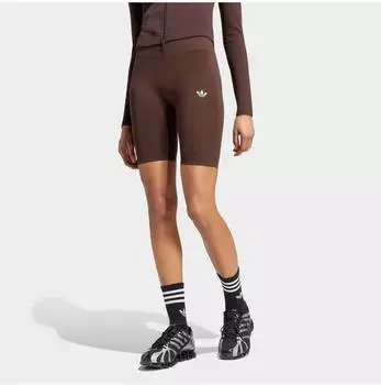 Adidas Seasonal Essentials Leopard Print Biker Shorts dunkelbraun