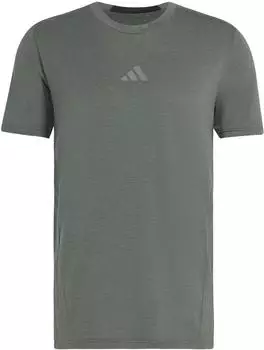 Adidas D4T Workout 3 Stripes T-Shirt (KS6370) legend ivy melange