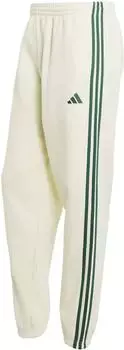 Adidas Essentials 3 Stripes Fleece Pants ivory
