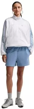 Nike W NK STDO FLC MW MR STD 4 SHRT Shorts mit Eingrifftaschen (IM8080) work blue/sail