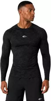 Smilodox Carnos Compression Longsleeve Muscle Fit (55073-B3) anthrazit/schwarz
